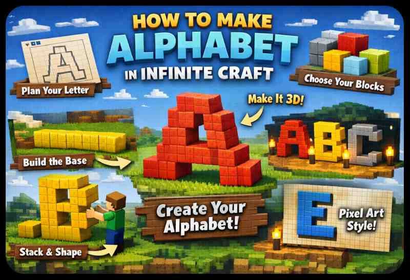 how to make alphabet in infinite craft
